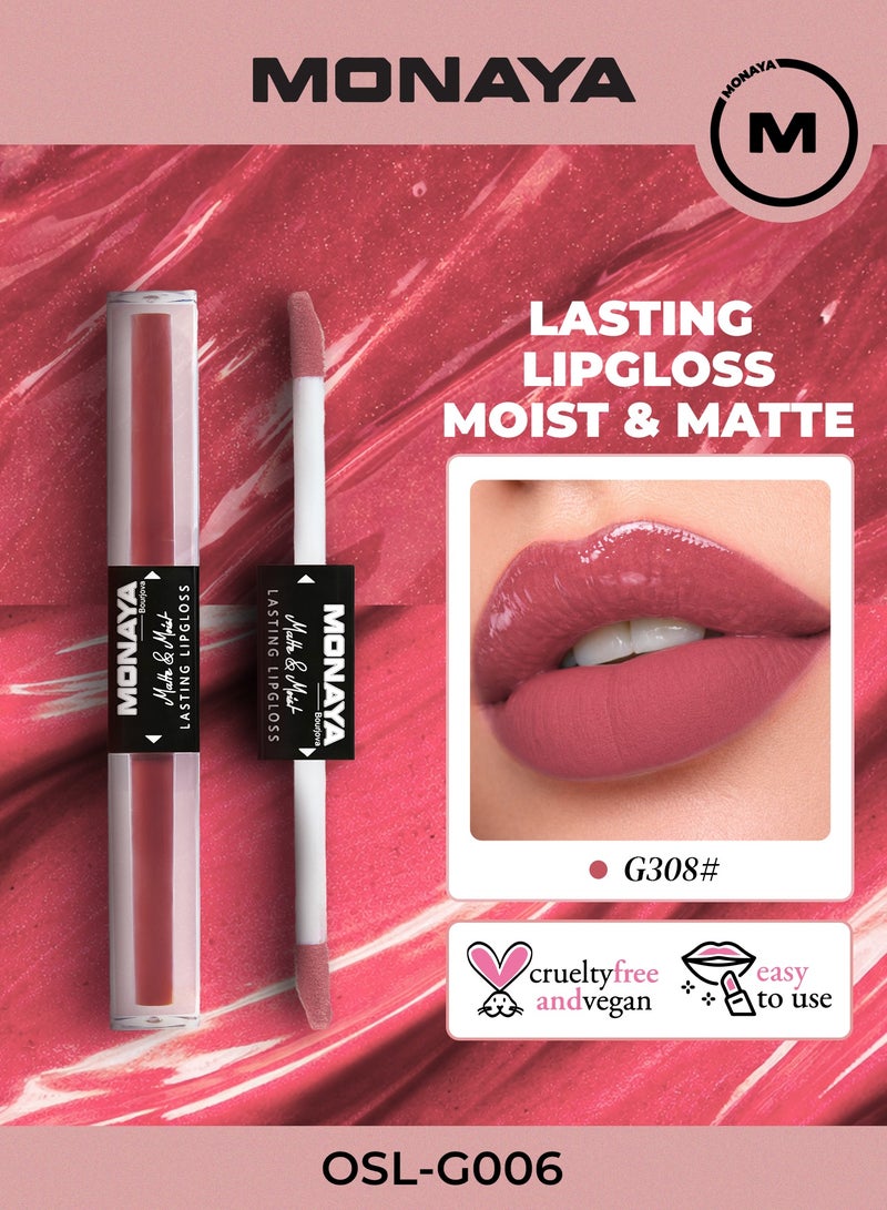 Monaya G006 Matte & Moist Lip Gloss – Long-Lasting, Velvet Matte Finish, Moisturizing, Non-Drying, Lip Care, Cruelty-Free Makeup - Image 1